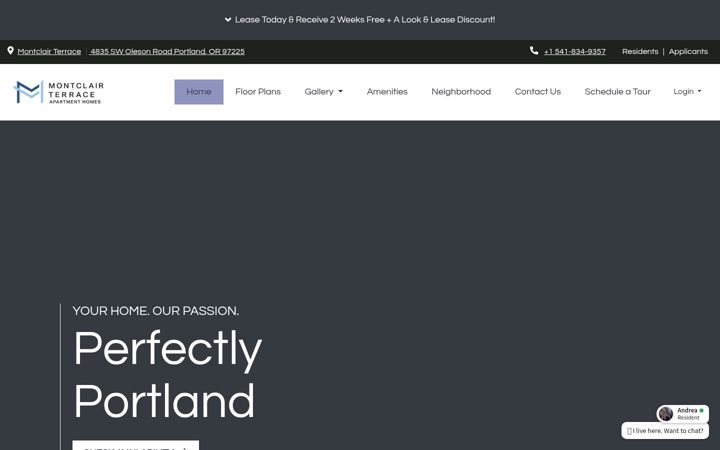 Screenshot of liveatmontclairterrace.com