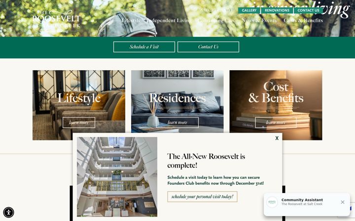 Screenshot of liveattheroosevelt.com