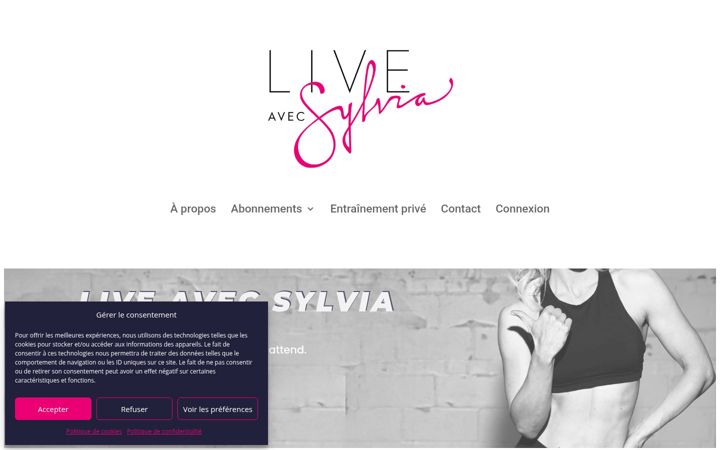 Screenshot of liveavecsylvia.ca