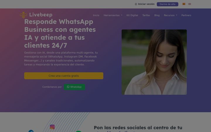 Screenshot of livebeep.com