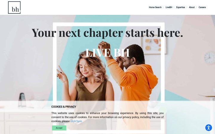 Screenshot of livebh.com