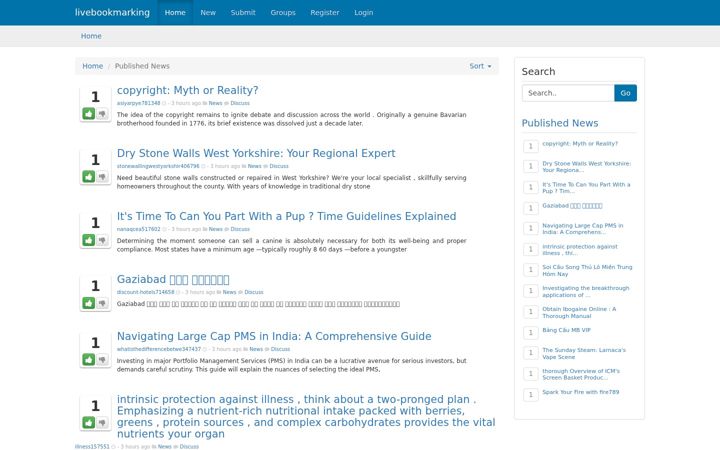 Screenshot of livebookmarking.com