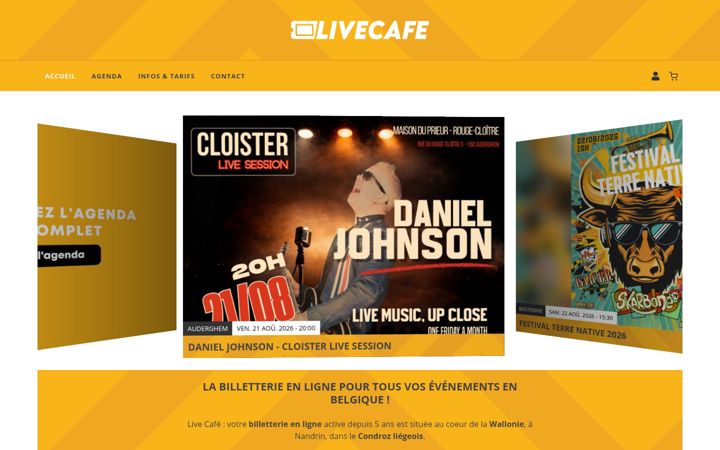 Screenshot of livecafe.be
