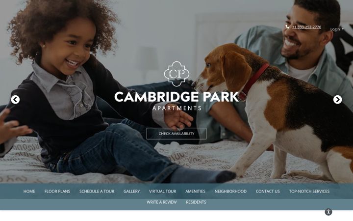 Screenshot of livecambridgepark.com