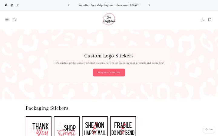 Screenshot of livecraftfullyllc.com