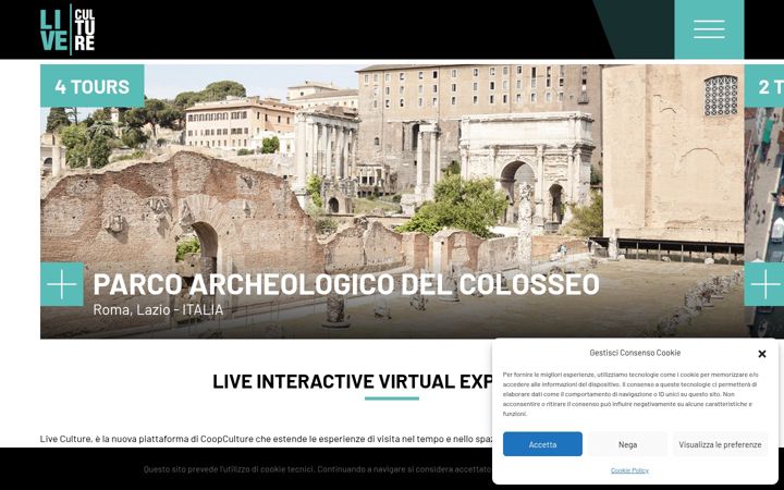 Screenshot of liveculture.it
