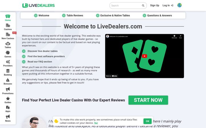 Screenshot of livedealers.com