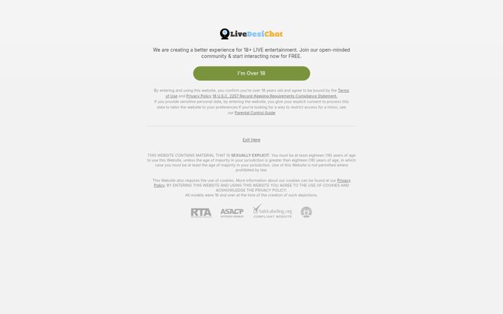 Screenshot of livedesichat.com