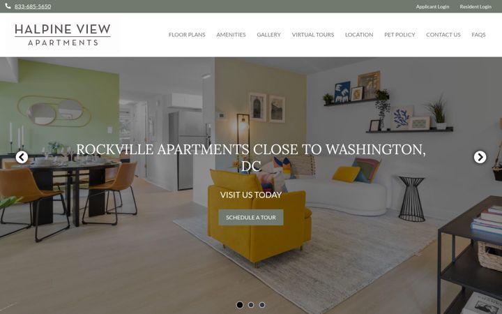 Screenshot of livehalpineview.com