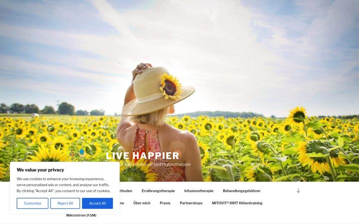 Screenshot of livehappier.de