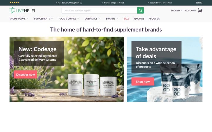Screenshot of livehelfi.com