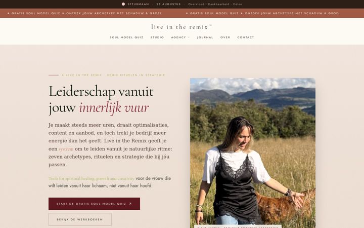 Screenshot of liveintheremix.com