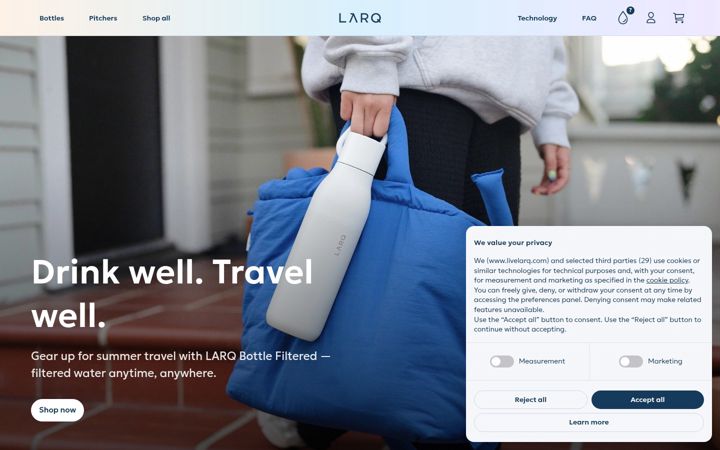 Screenshot of livelarq.com