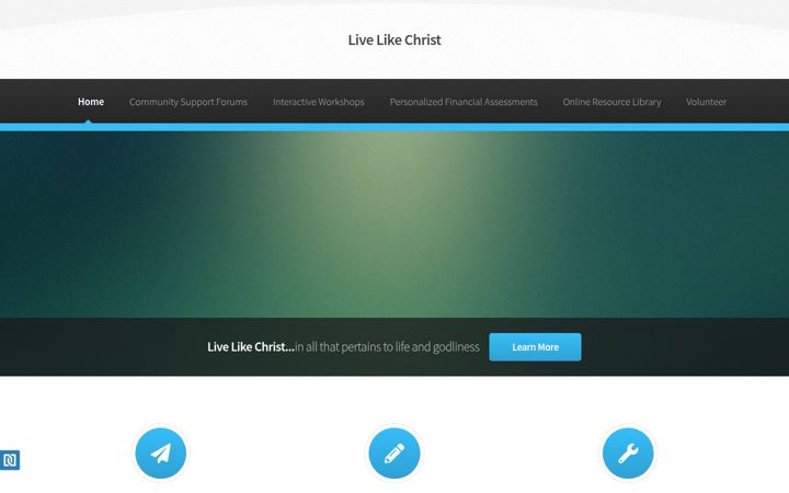 Screenshot of livelikechrist.org