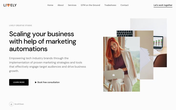 Screenshot of lively-marketing.com