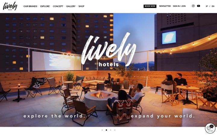 Screenshot of livelyhotels.com