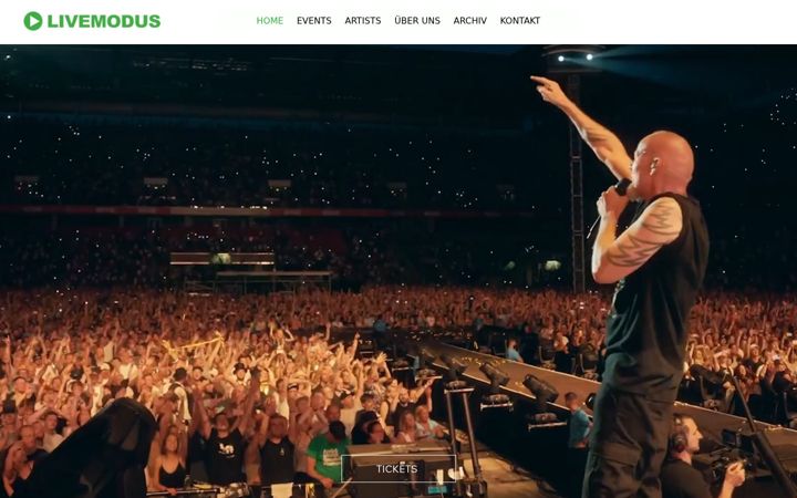 Screenshot of livemodus.de