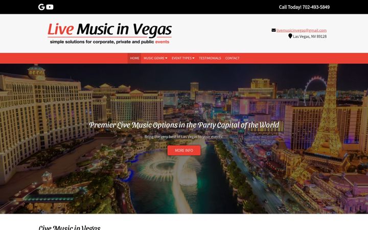 Screenshot of livemusicinvegas.com