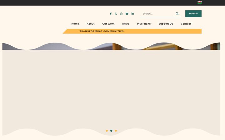 Screenshot of livemusicnow.org.uk