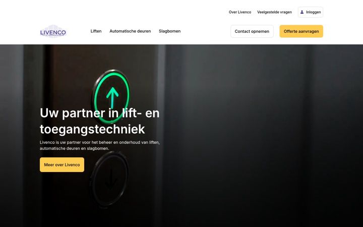 Screenshot of livenco.nl