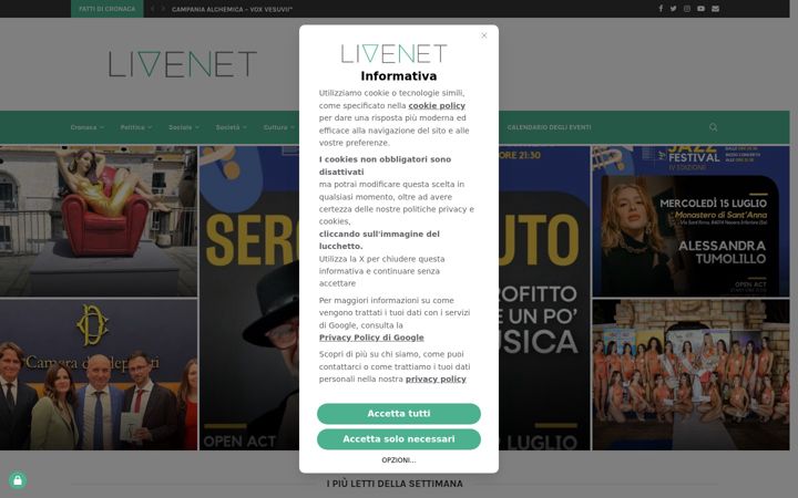 Screenshot of livenet.it