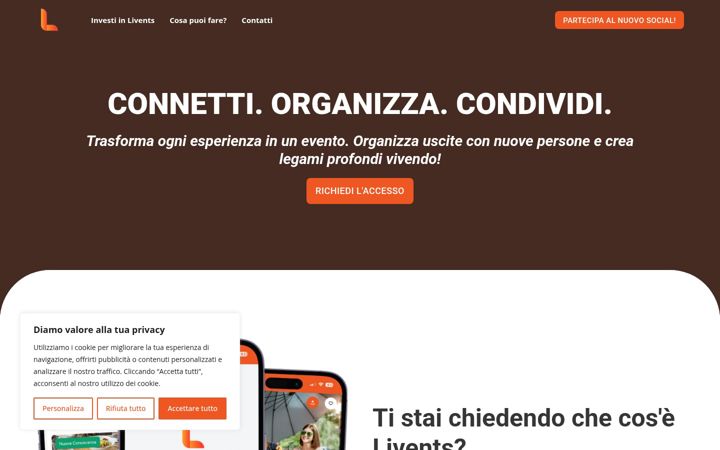 Screenshot of livents.it