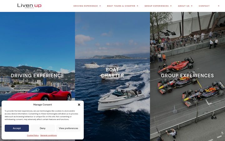 Screenshot of livenup-monaco.com