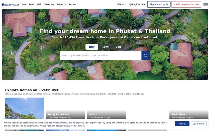 Screenshot von livephuket.com