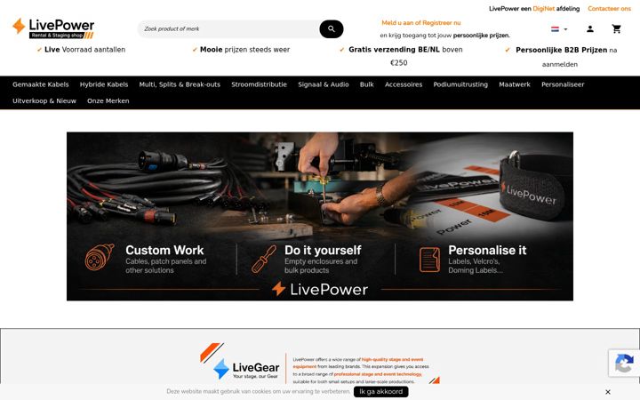 Screenshot of livepower.be