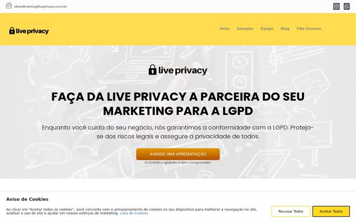 Screenshot of liveprivacy.com.br