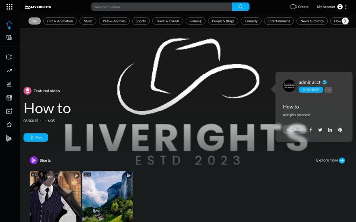 Screenshot of liverights.org