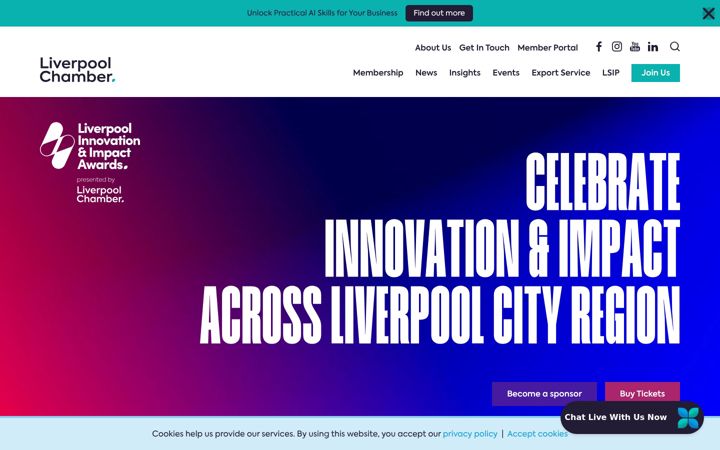Screenshot of liverpoolchamber.org.uk