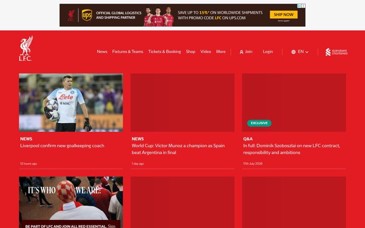 Screenshot of liverpoolfc.tv