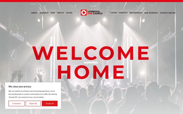 Screenshot of liverpoolonechurch.com