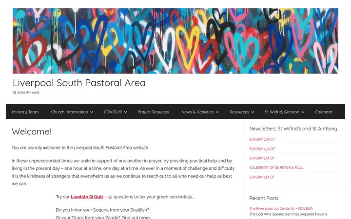 Screenshot of liverpoolsouthpastoralarea.org.uk