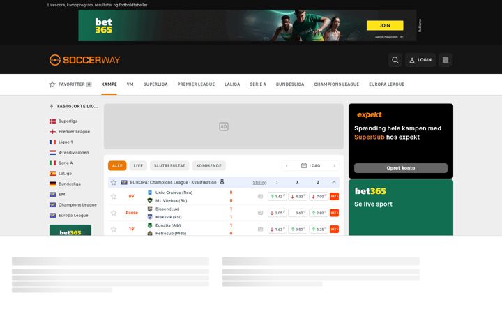Screenshot von livescores.biz