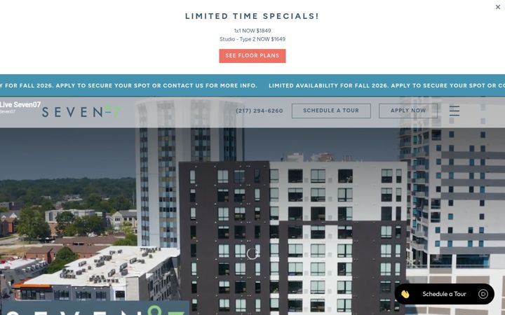 Screenshot of liveseven07.com