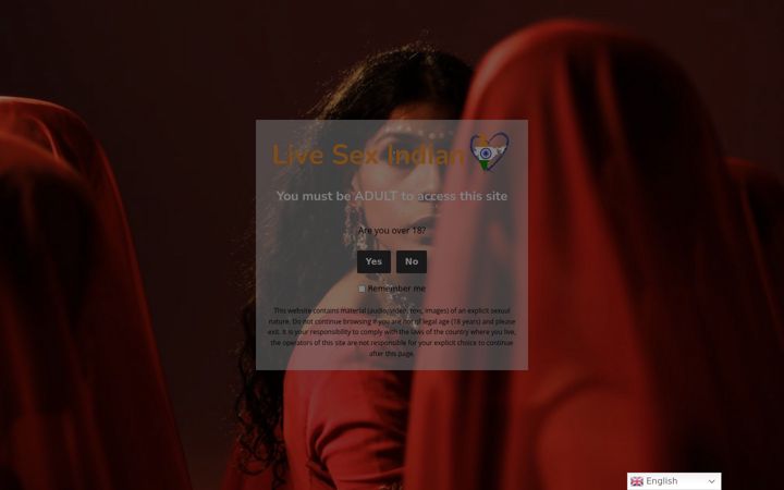 Screenshot of livesexindian.com
