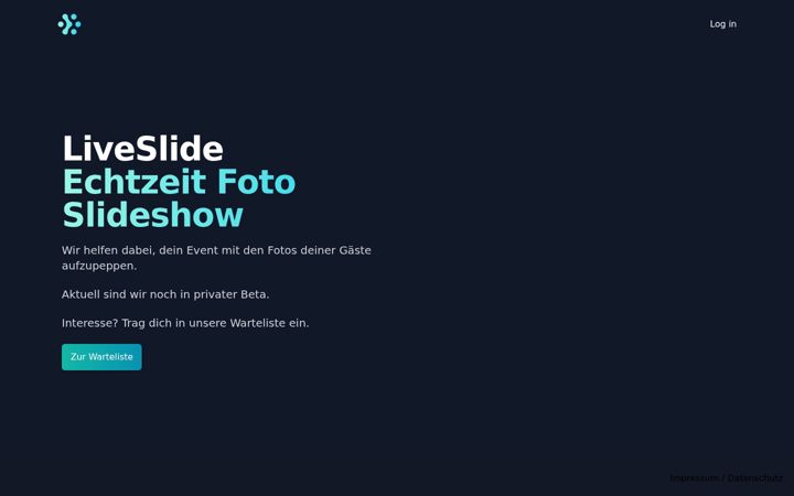 Screenshot of liveslide.de