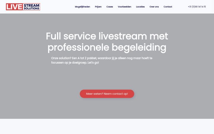 Screenshot of livestreamsolutions.nl