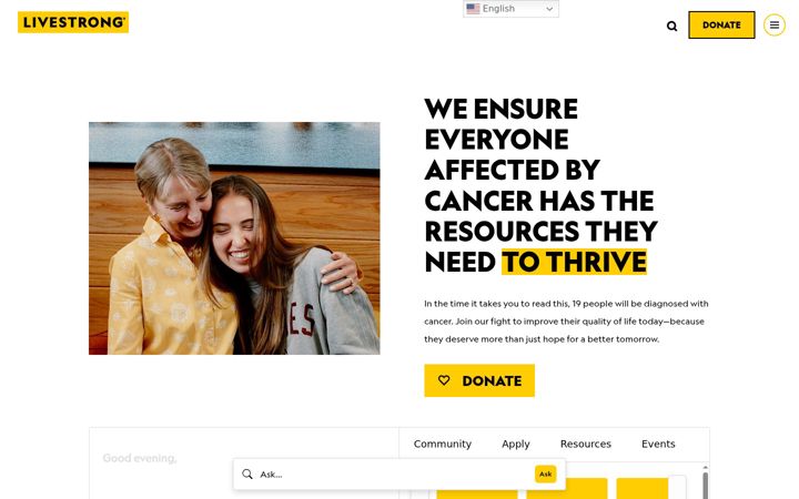 Captura de pantalla de livestrong.com