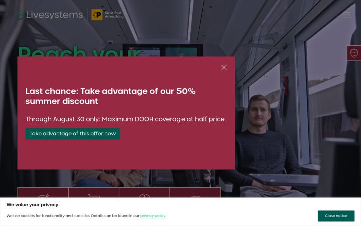 Screenshot of livesystems.ch