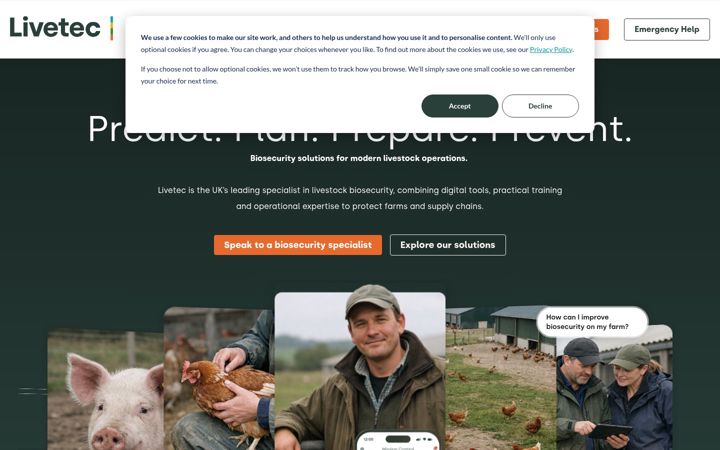 Screenshot of livetecsystems.co.uk