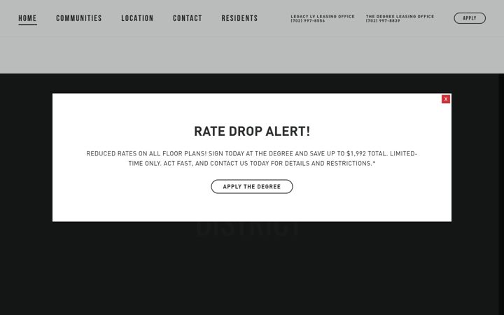 Screenshot of liveudistrict.com