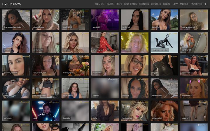 Screenshot of liveukcams.com