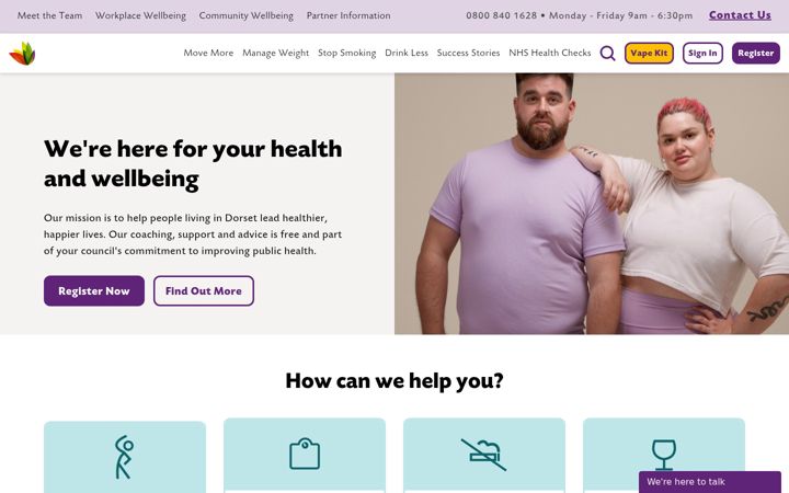 Screenshot of livewelldorset.co.uk