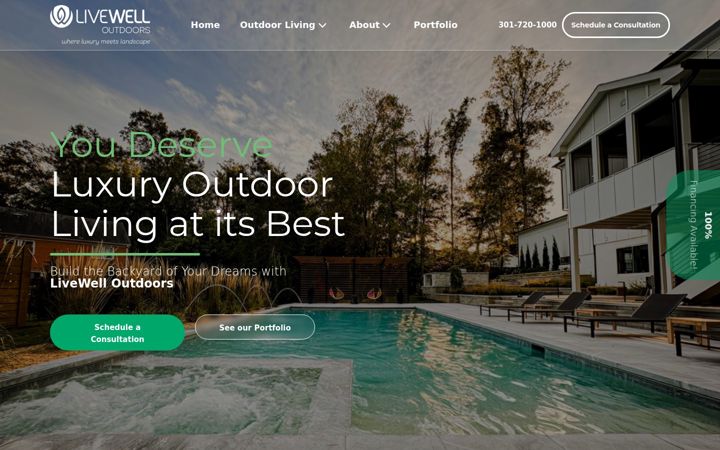 Screenshot of livewelloutdoors.com