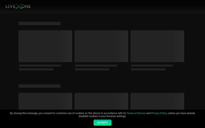 Screenshot of livexlive.com