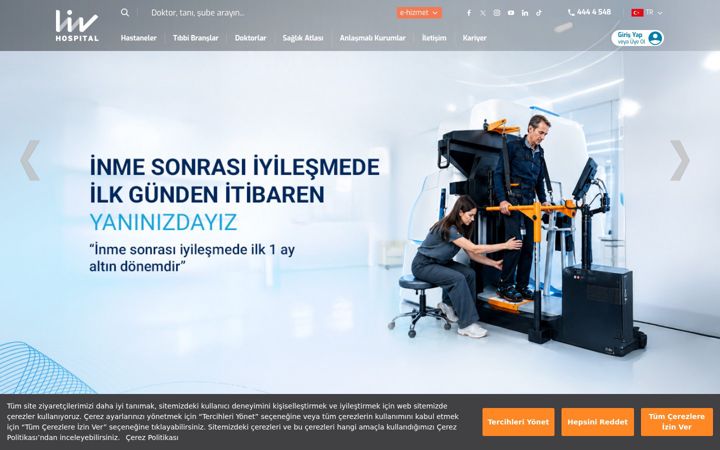 Ekrano kopija livhospital.com