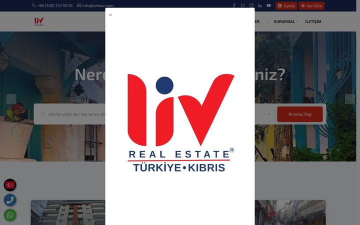 Screenshot of livhour.com